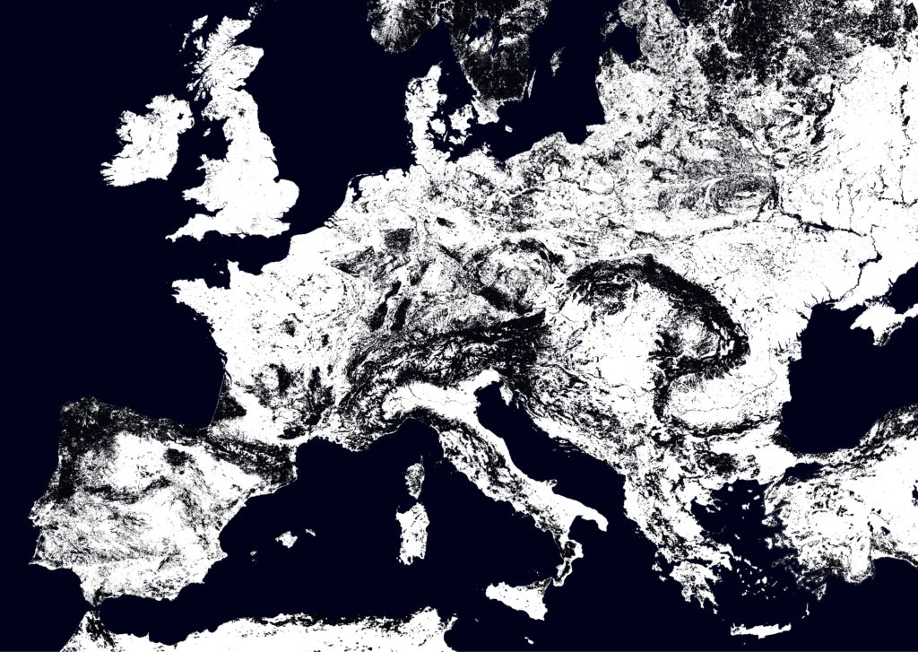 Visualisierung der Landbedeckung.